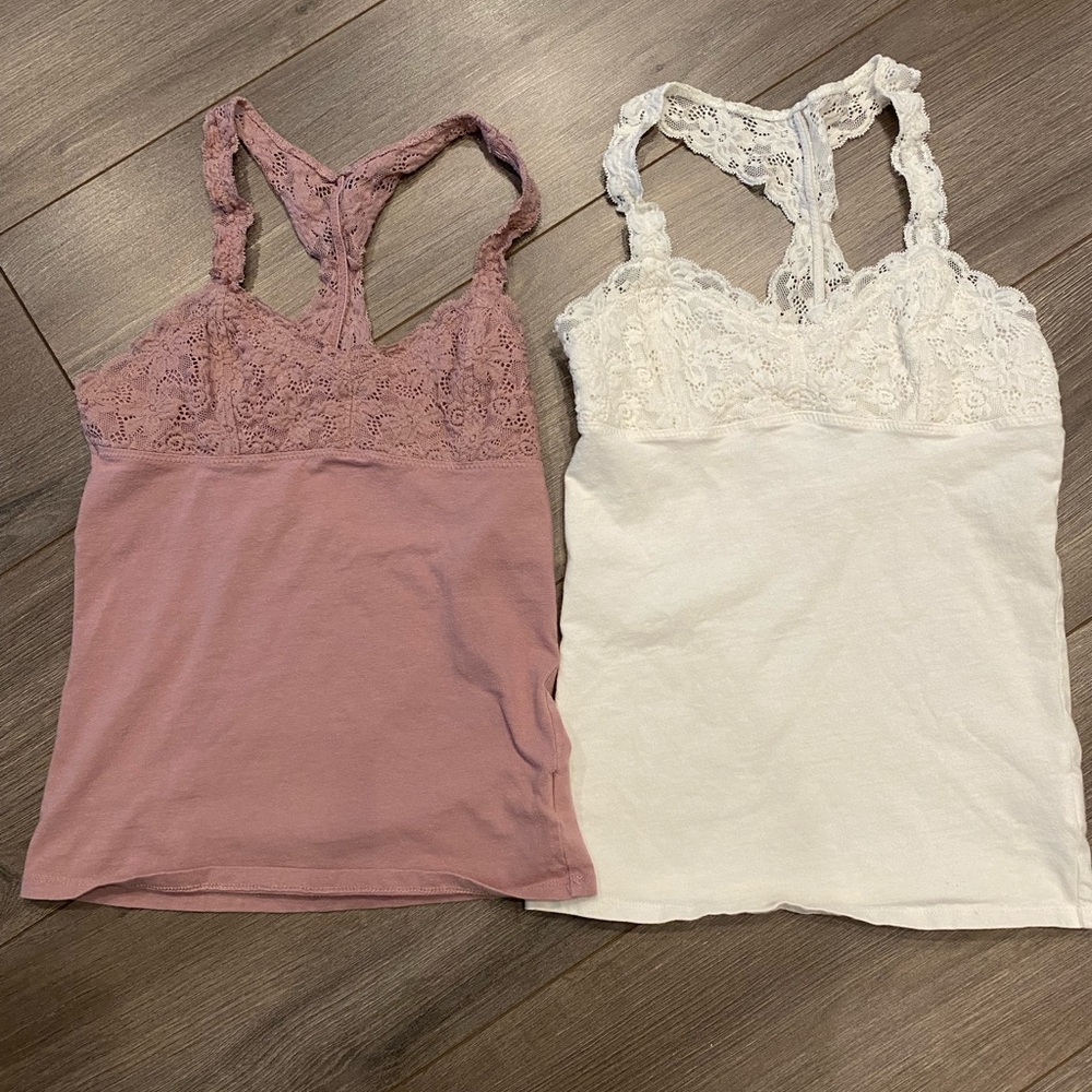 American Eagle | Lace Racerback Tanks